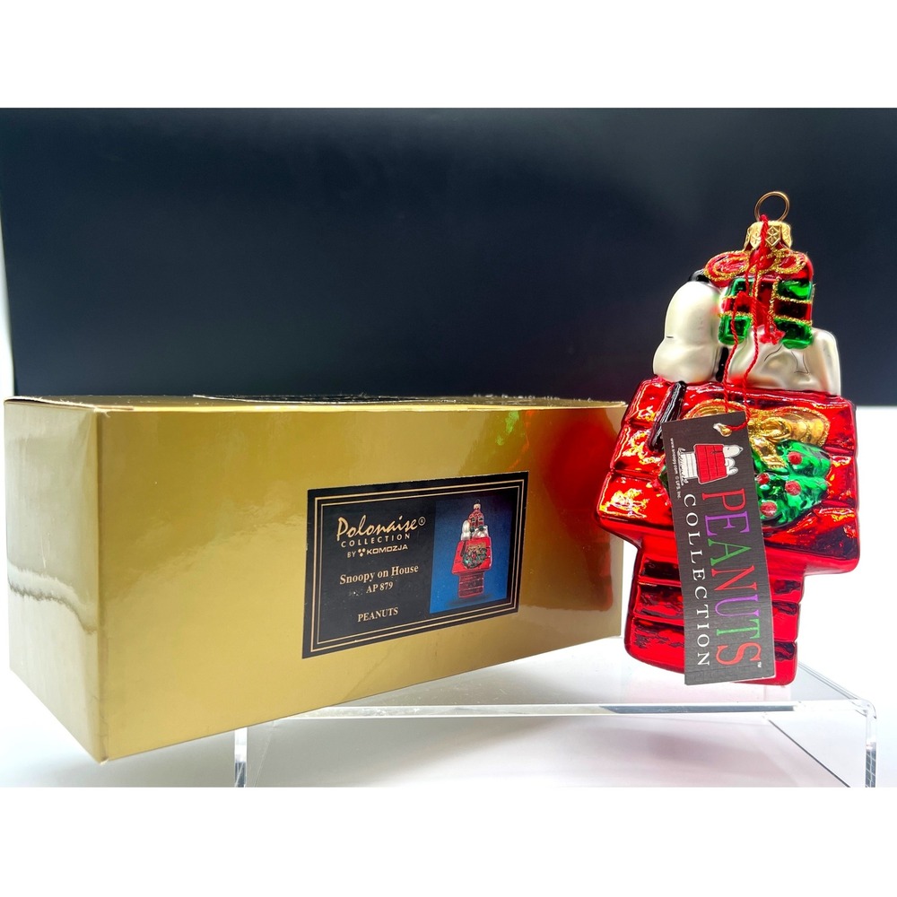 Kurt S Adler Polonaise Peanuts Snoopy on House AP 879